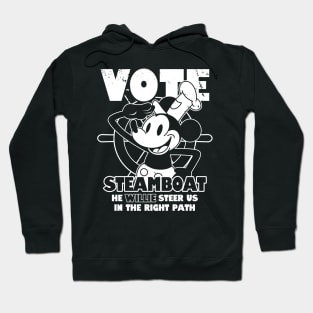 Vote Steamboat Willie Funny Vintage Presidential Election 2024 Hoodie